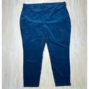 NYDJ Blueberry Fields Ami Skinny Velvet Lift Tuck Casual Jeans Pants Plus 24W